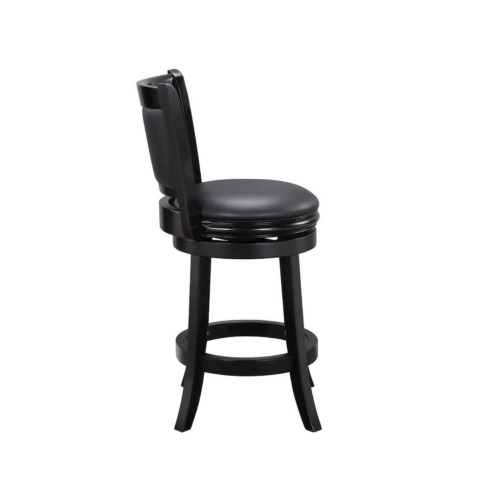 Augusta Swivel Counter Stool - Black. Picture 1