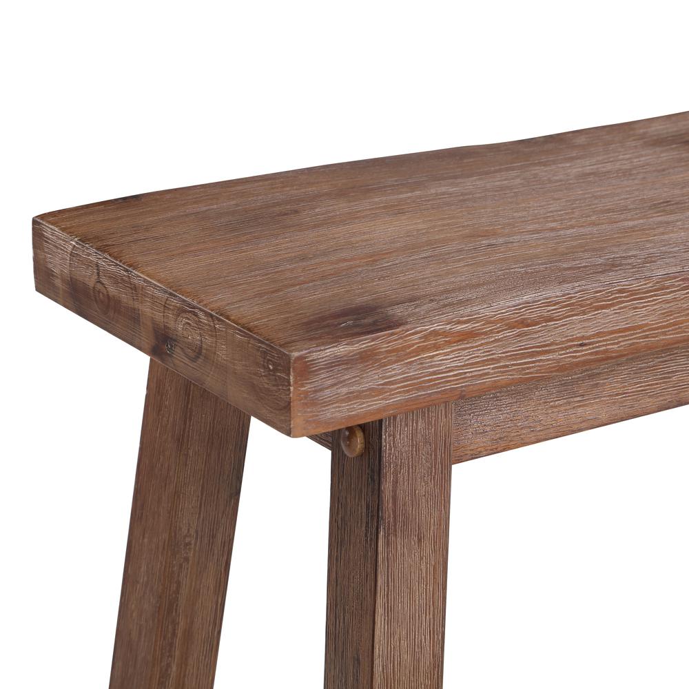 Sonoma Dining Bench [Barnwood Wire-Brush]. Picture 2
