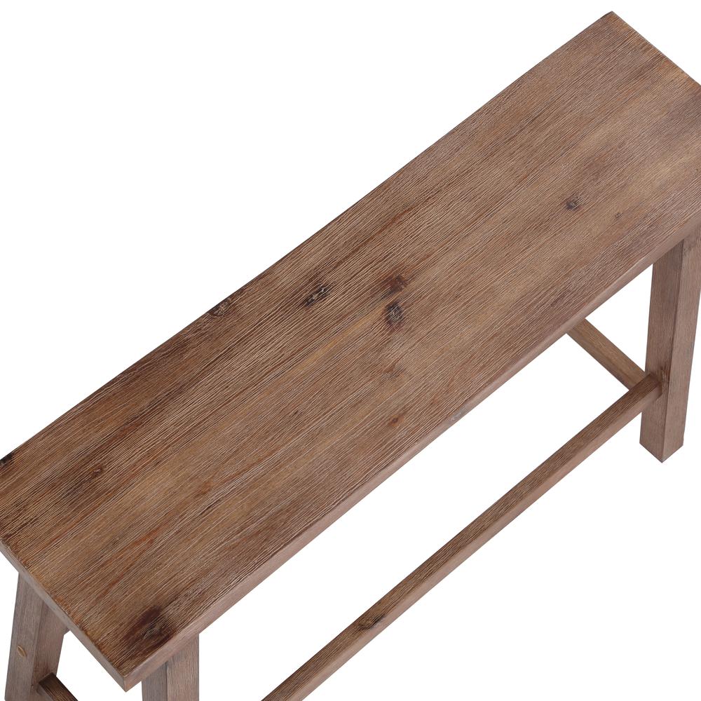 Sonoma Dining Bench [Barnwood Wire-Brush]. Picture 5