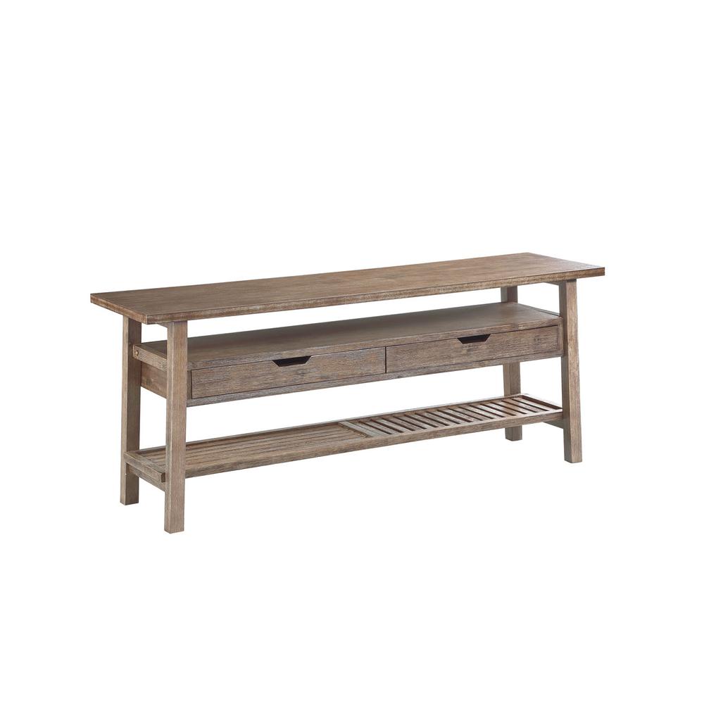 Sonoma TV Stand [Barnwood Wire-Brush]. Picture 1