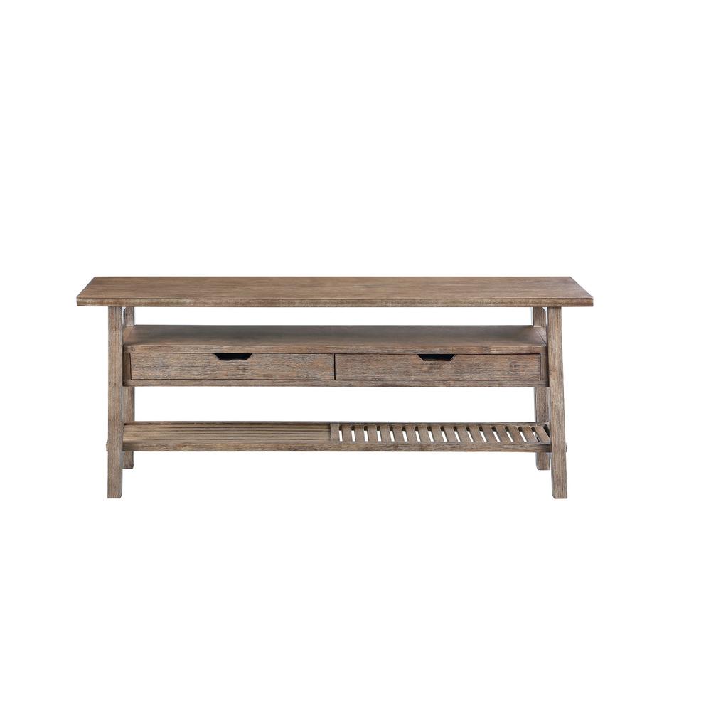 Sonoma TV Stand [Barnwood Wire-Brush]. Picture 3