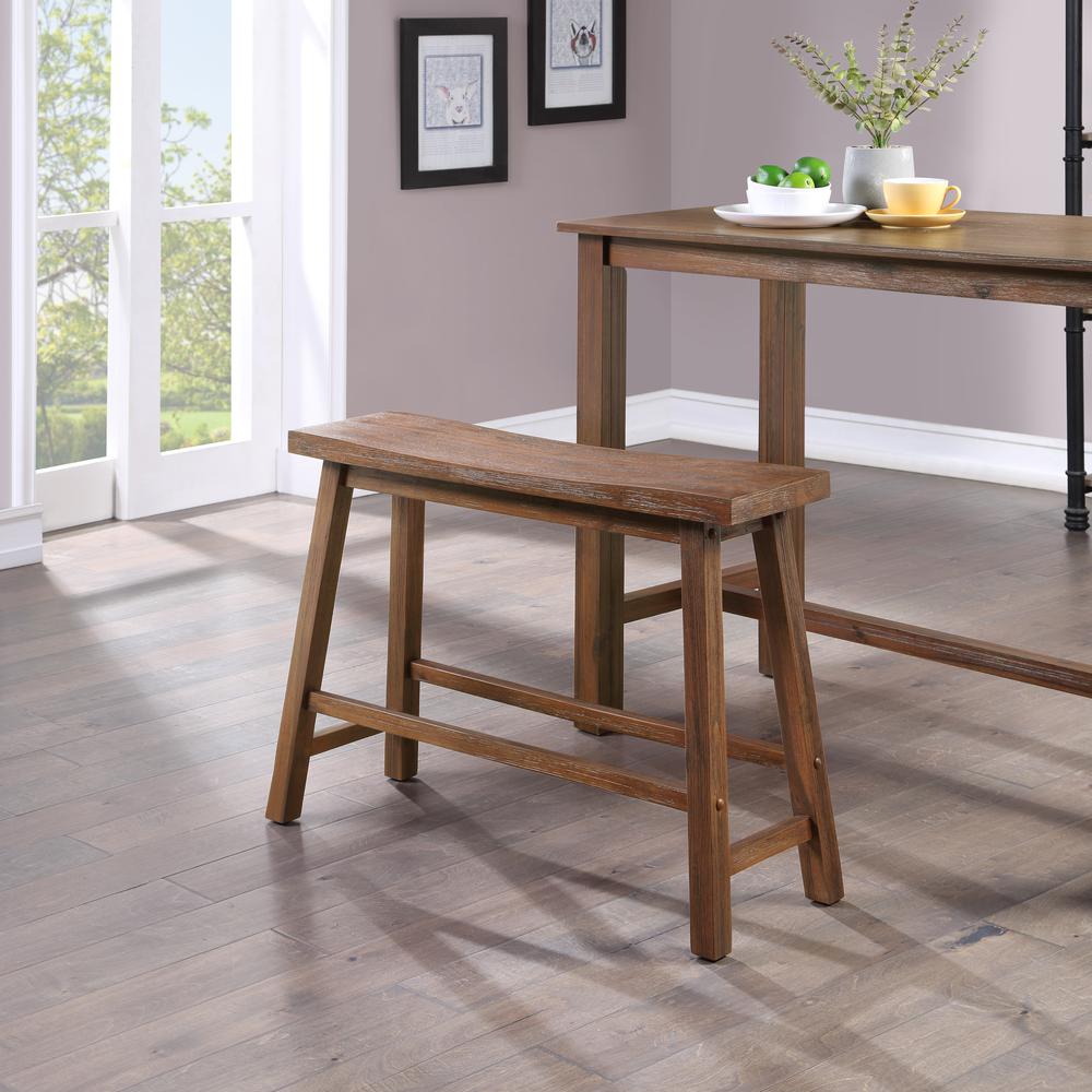 Sonoma Dining Bench [Chestnut Wire-Brush]. Picture 4