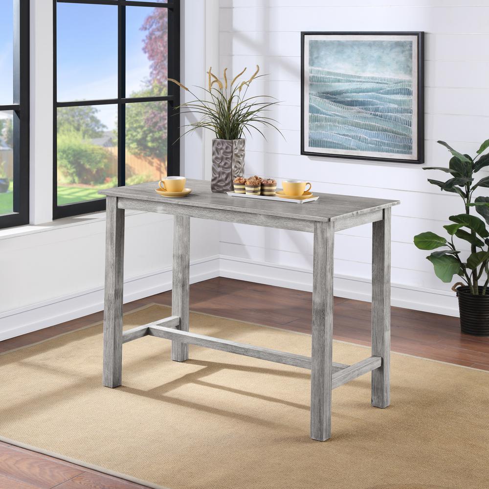 Sonoma Pub Table [Storm Gray Wire-Brush]. Picture 4