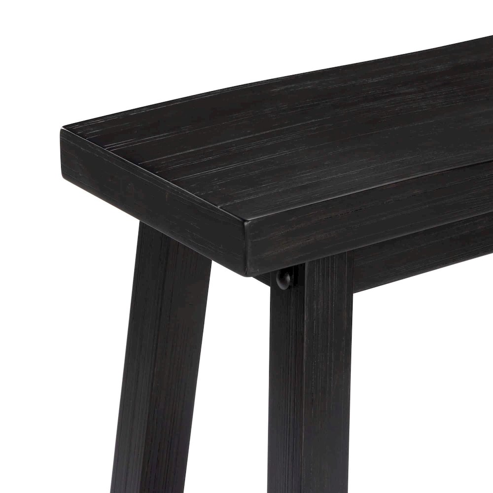 Sonoma Backless Bench - Black Charcoal. Picture 6