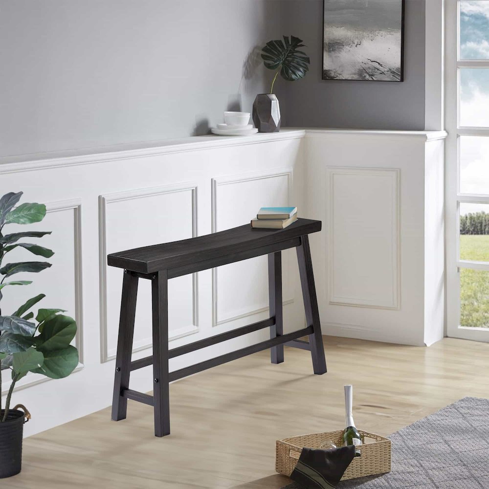 Sonoma Backless Bench - Black Charcoal. Picture 9