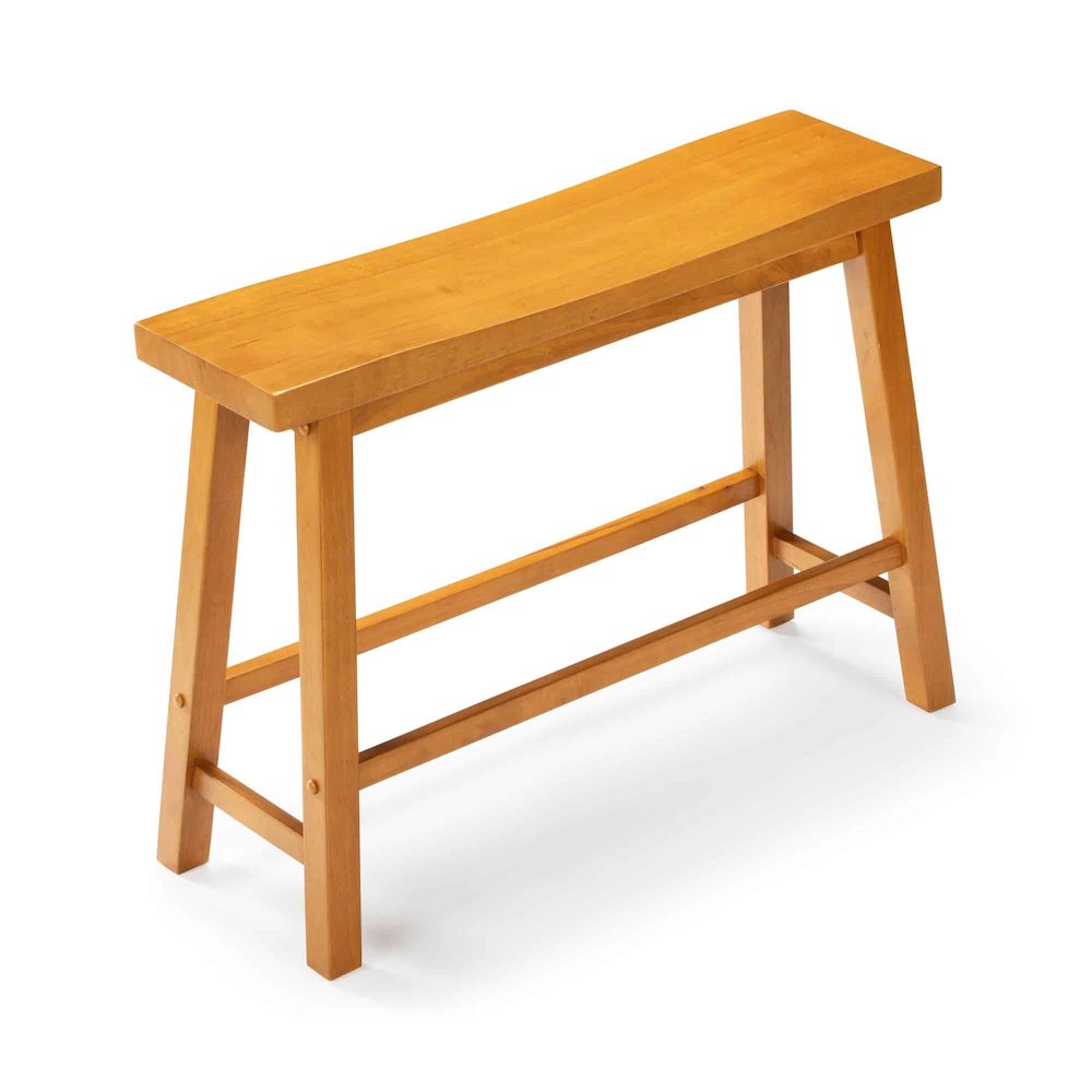 Sonoma Backless Bench - Honey Oak. Picture 5