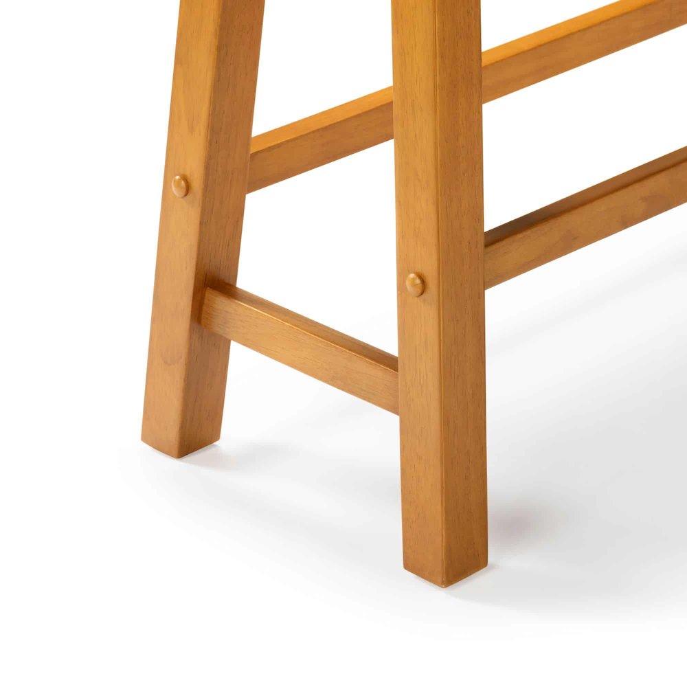 Sonoma Backless Bench - Honey Oak. Picture 8