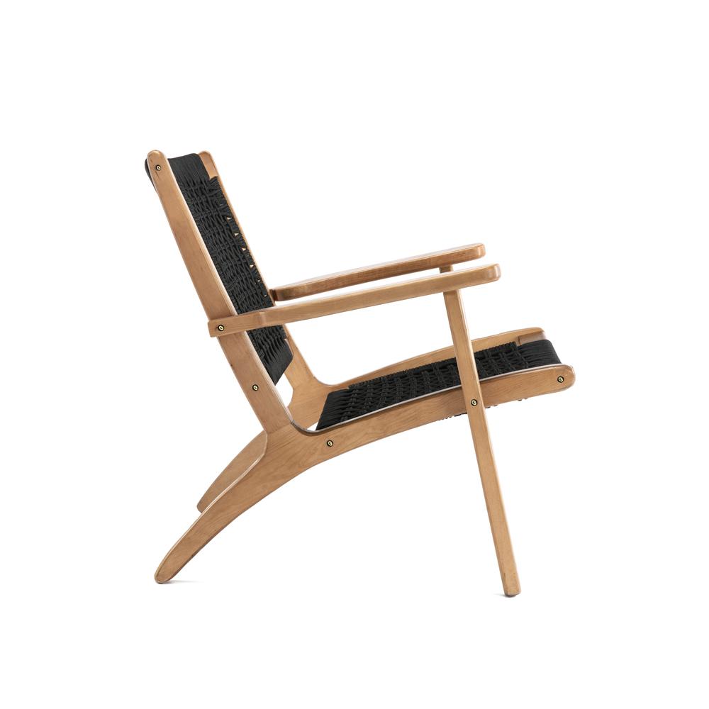 Harrison Woven Black Rope Accent Chair - Natural. Picture 25
