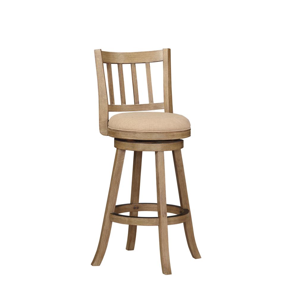 Sheldon Swivel Bar Stool - Oatmeal. Picture 1