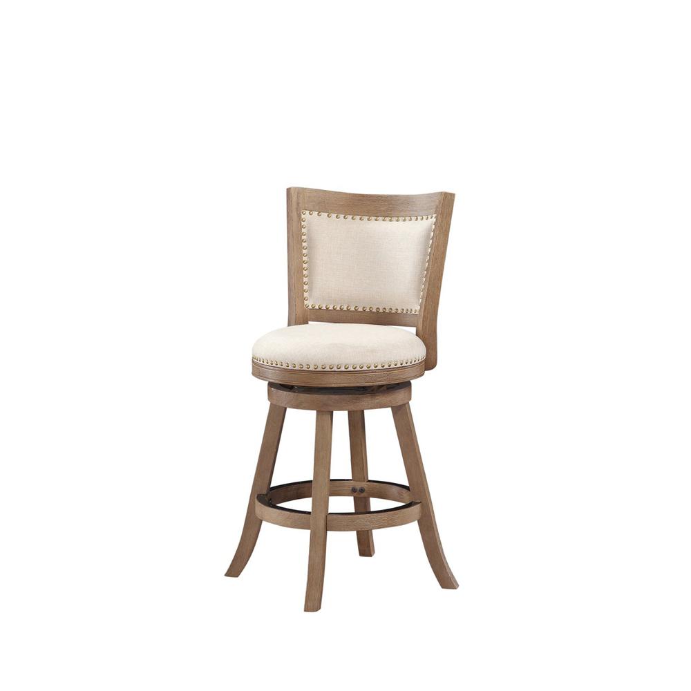 Melrose Swivel Counter Stool - Driftwood Wire-Brush. Picture 2