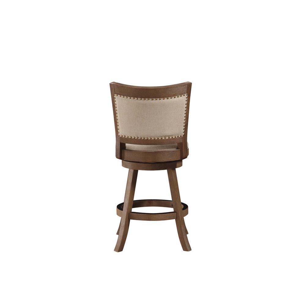 Melrose Swivel Counter Stool - Driftwood Wire-Brush. Picture 3