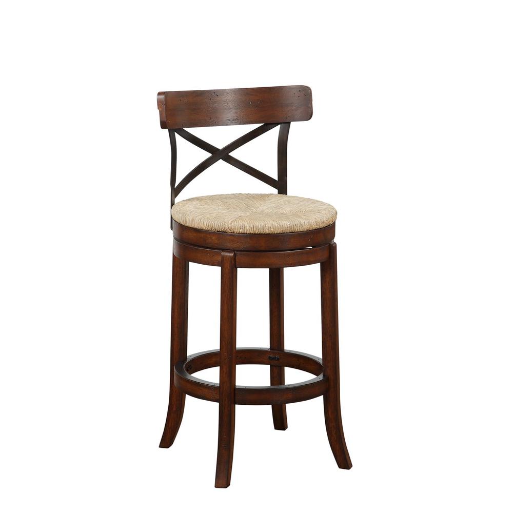 Myrtle Swivel Bar Stool - Mahogany. Picture 1