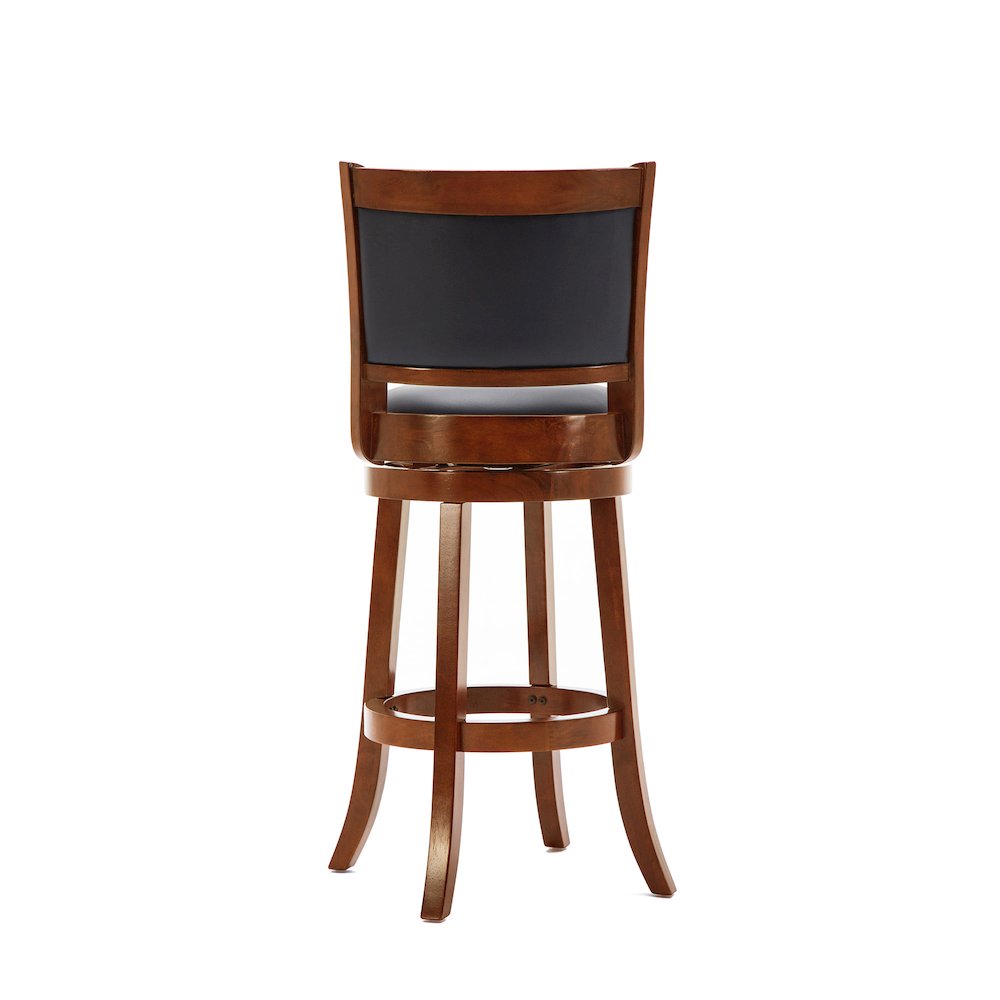 Augusta Swivel Bar Stool - Cherry. Picture 4