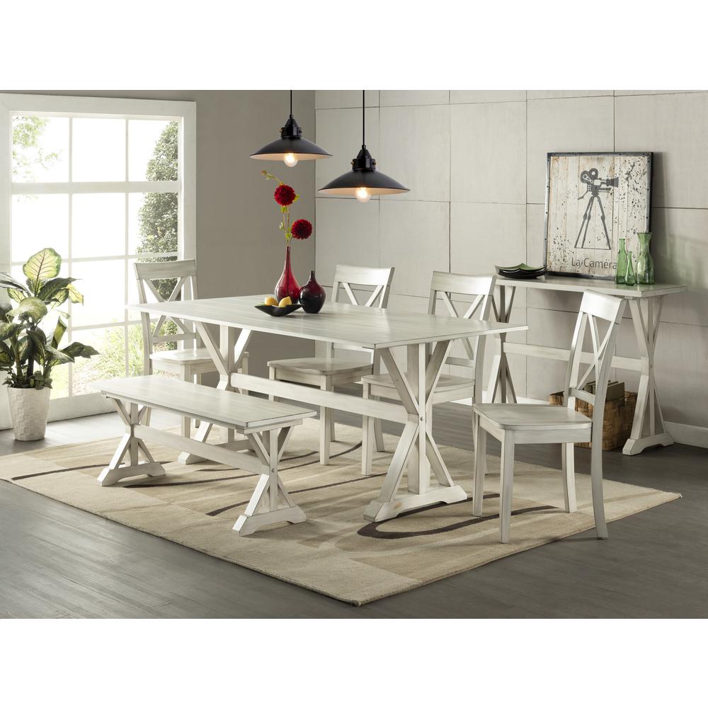 Jamestown 6pc Dining Set - Antique White. Picture 3