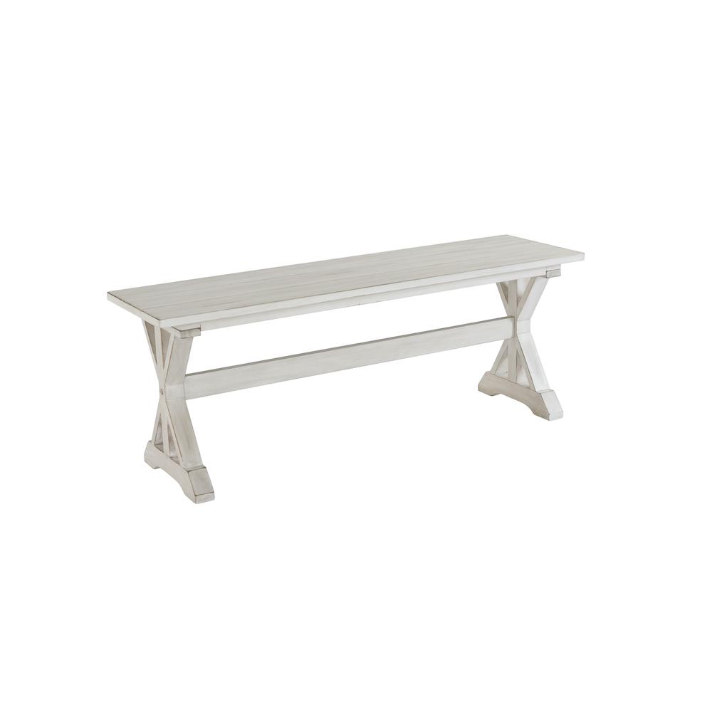 Jamestown Dining Bench - Antique White. Picture 1