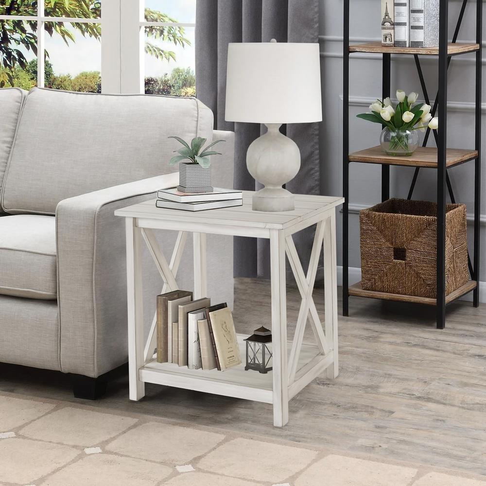 Jamestown End Table - Antique White. Picture 6