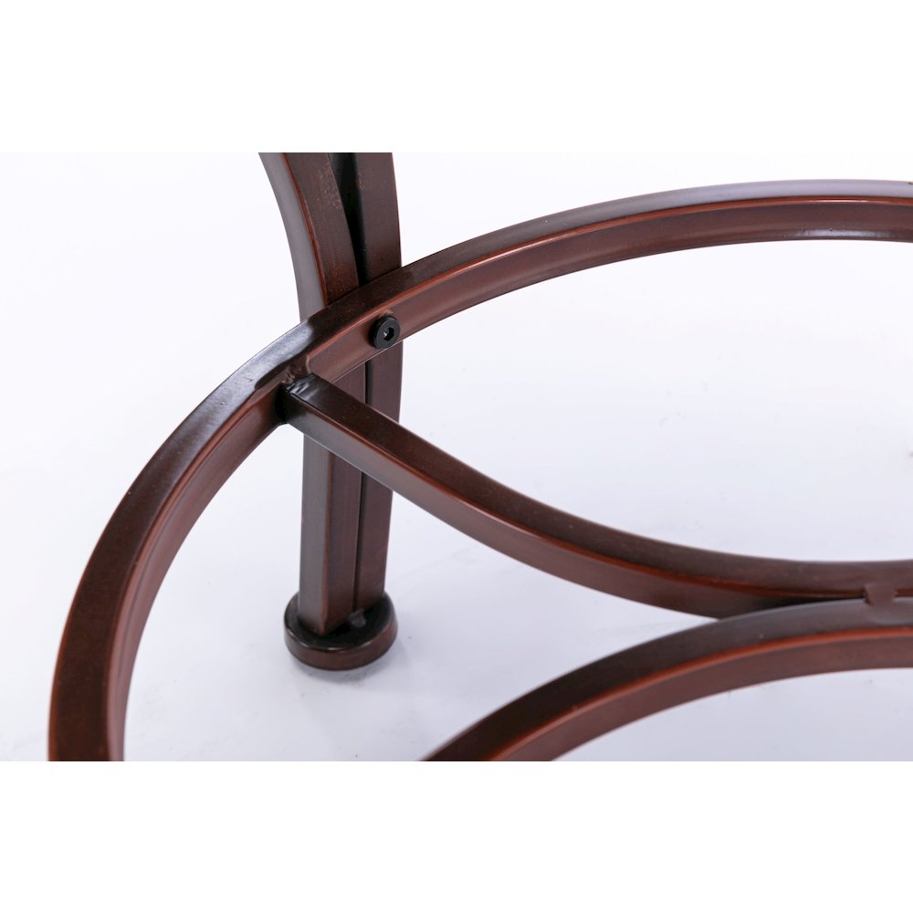 Beau Swivel Counter Stool - Brown. Picture 5
