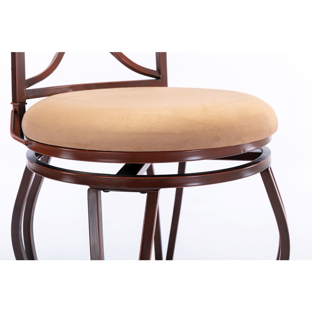 Beau Swivel Counter Stool - Brown. Picture 13