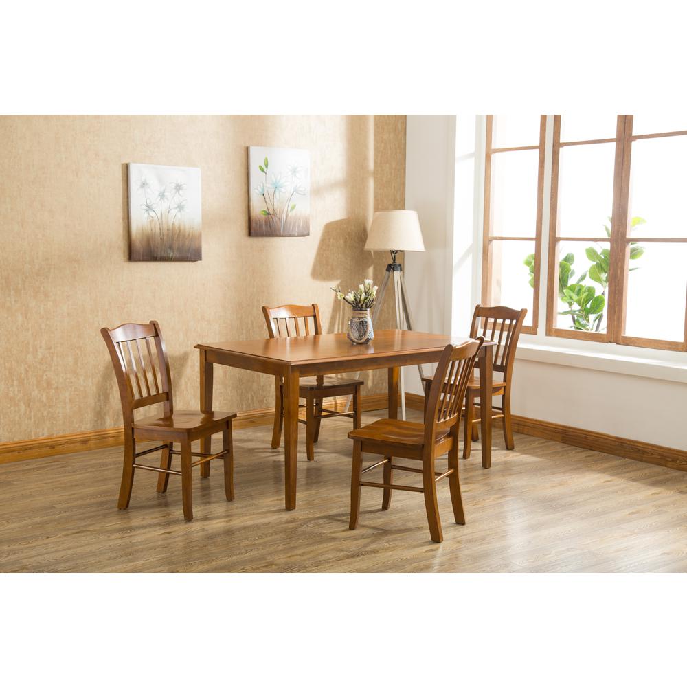 Shaker 5-Piece Dining Set - Walnut. Picture 1