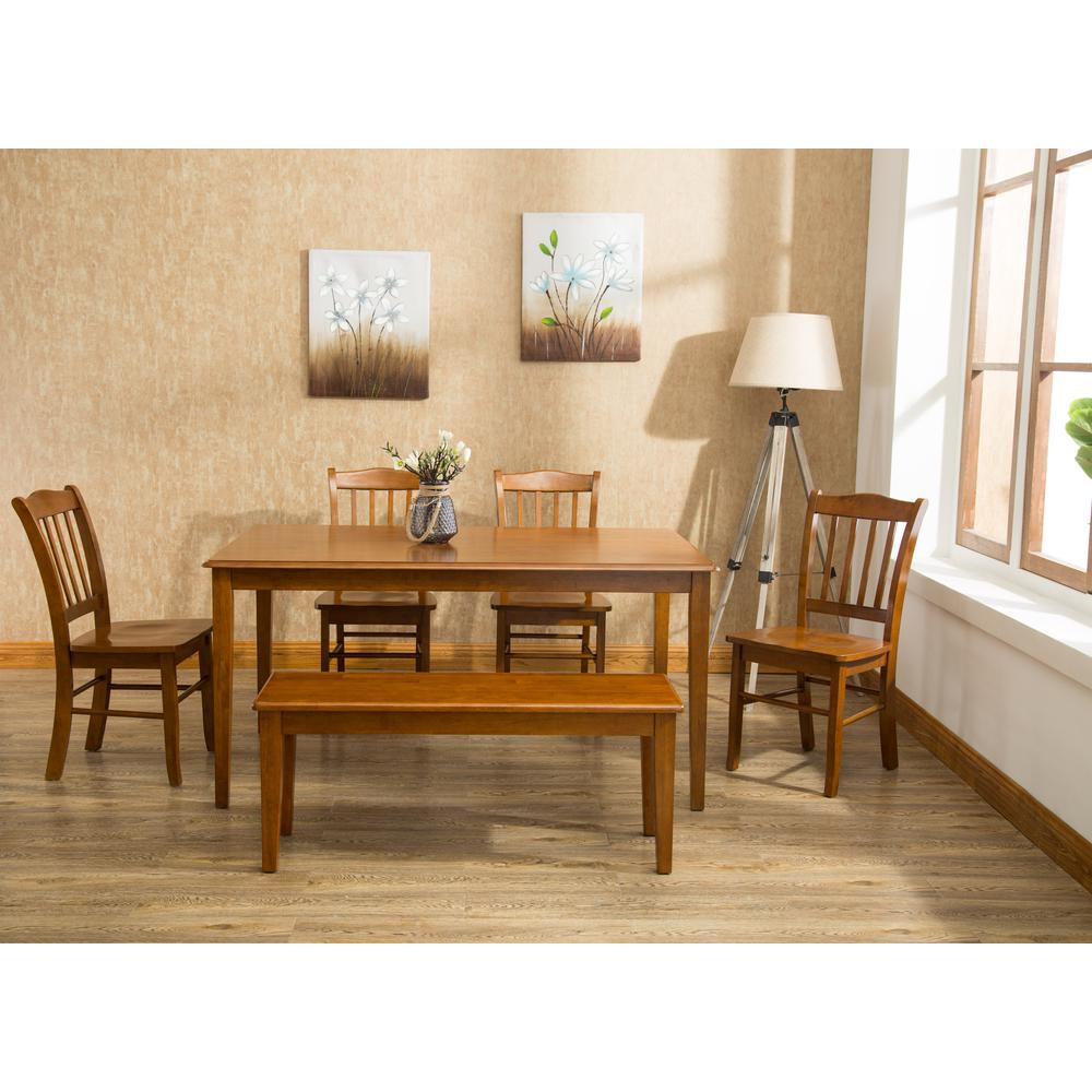 Shaker 6-Piece Dining Set - Walnut. Picture 1