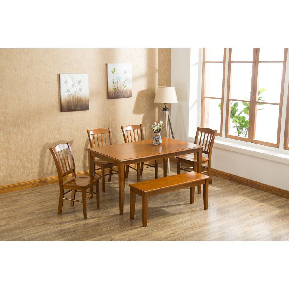Shaker 6-Piece Dining Set - Walnut. Picture 4