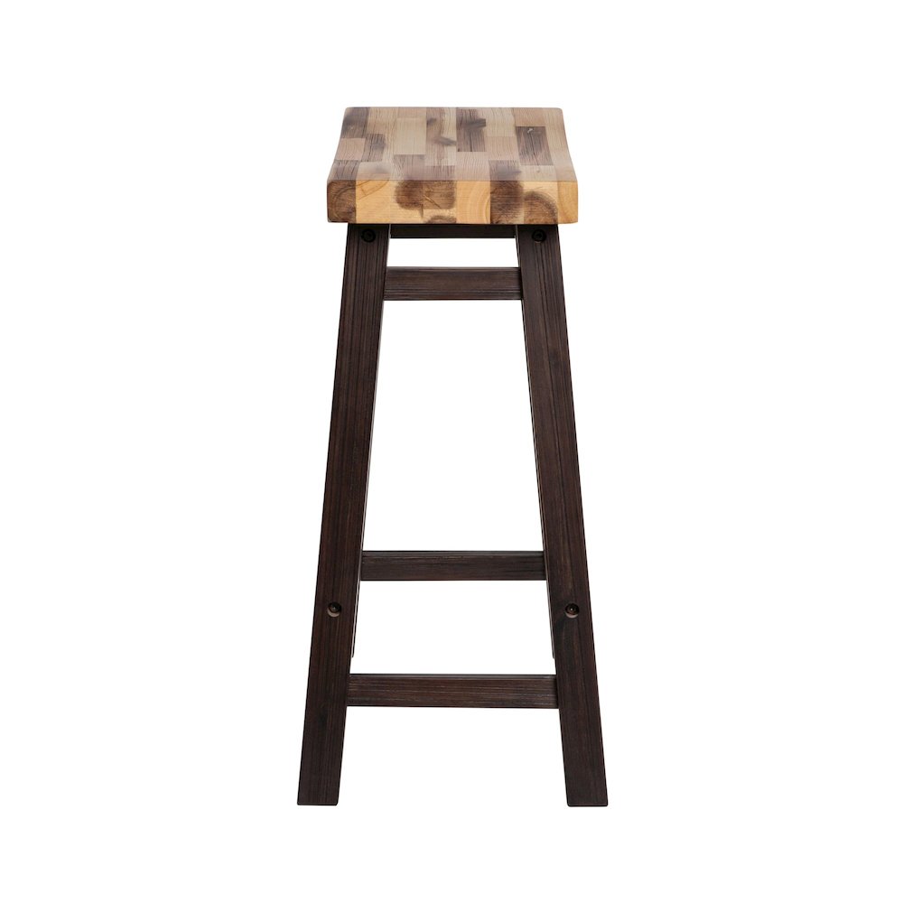 Sonoma Backless Saddle Counter Stool - Blended Espresso Finish. Picture 4