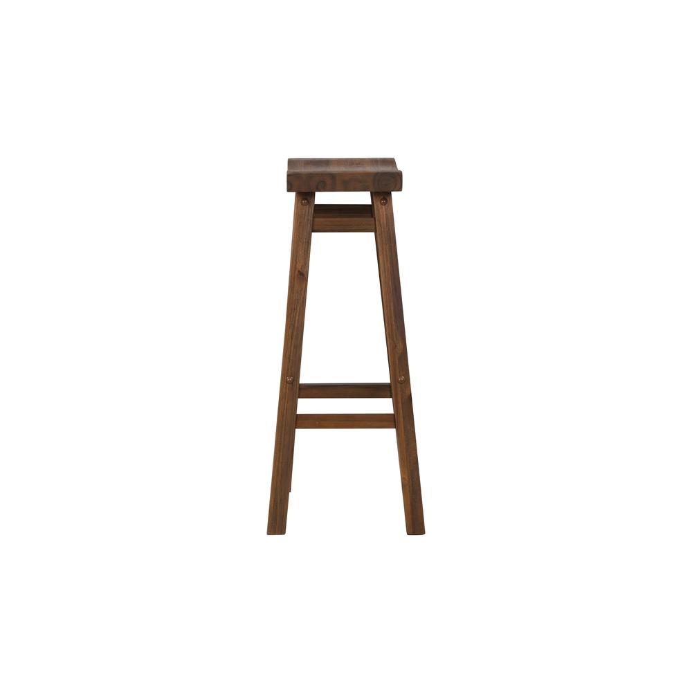Sonoma Backless Saddle Bar Stools - Chestnut Wire-Brush - Set of 2. Picture 5