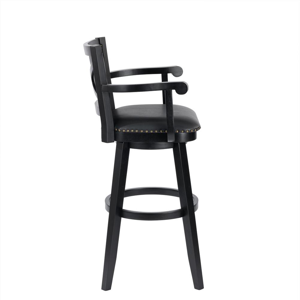 Broadmoor Extra Tall Swivel Stool - Black. Picture 3