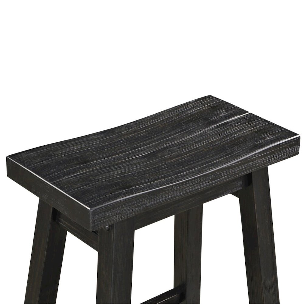 Sonoma Backless Saddle Counter Stool - Black Charcoal. Picture 4