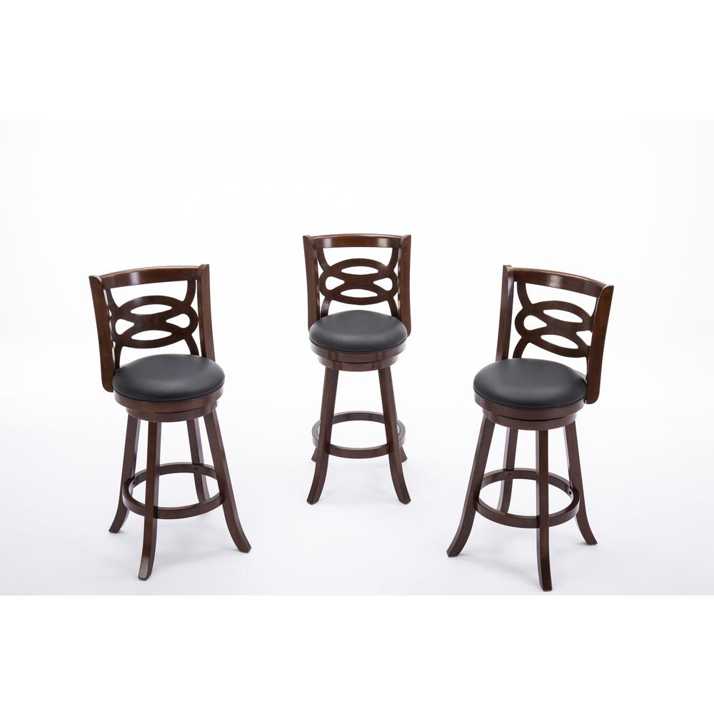 Seina Swivel Bar Stool - Cappuccino. Picture 2