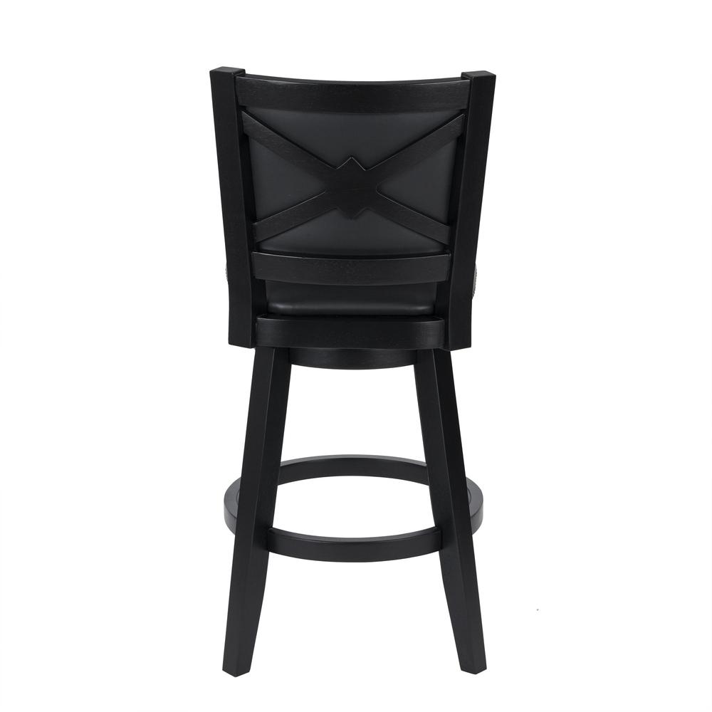 Broadmoor Bar Height Swivel Stool - Black. Picture 4