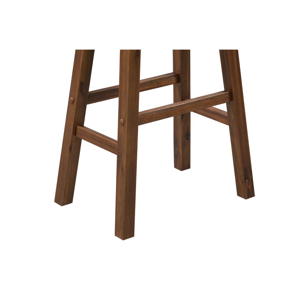 Sonoma Backless Saddle Bar Stools - Chestnut Wire-Brush - Set of 2. Picture 3
