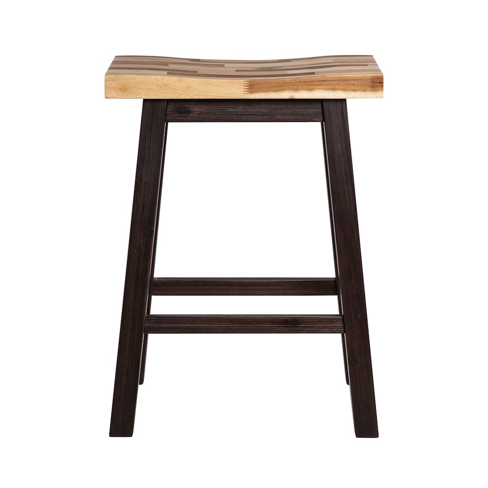 Sonoma Backless Saddle Counter Stool - Blended Espresso Finish. Picture 3