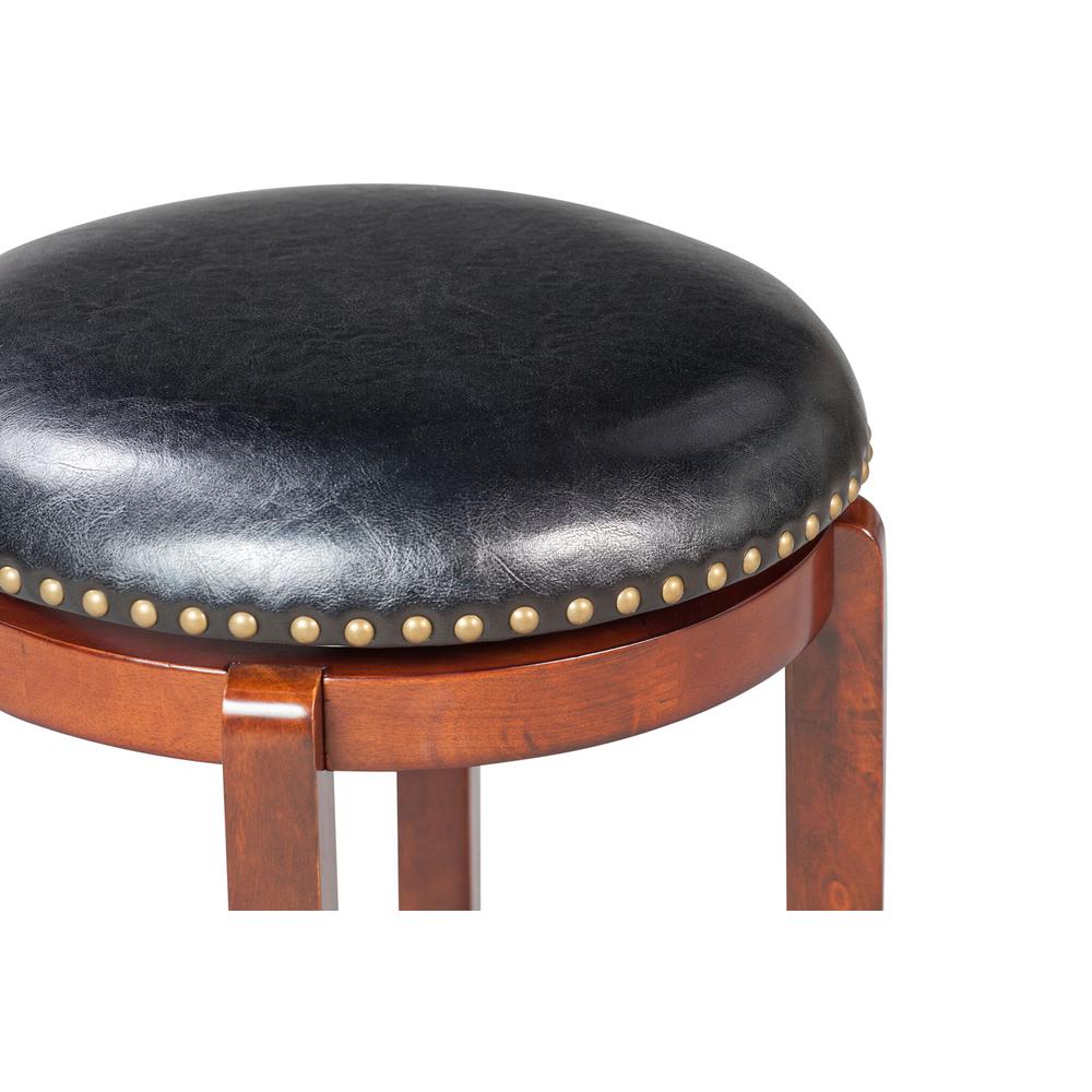 Cordova Swivel Backless Counter Stool - Cherry. Picture 5