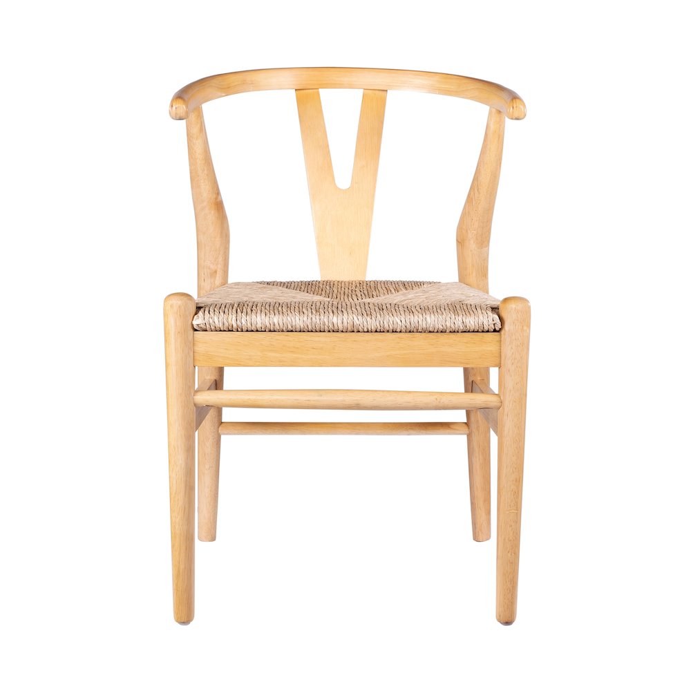 Wishbone Dining Chairs - Set of 2 - Natural Finish. Picture 8