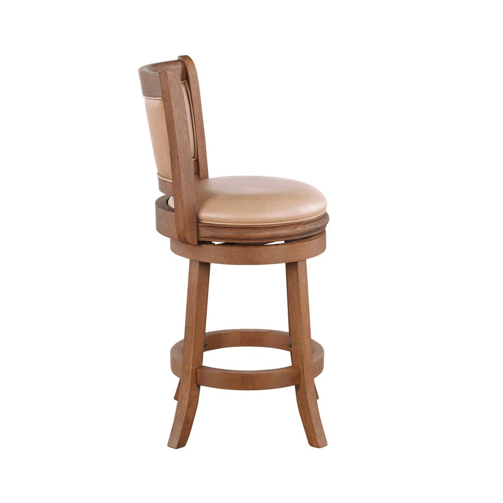 Augusta 26" Swivel Counter Stool - Chestnut Wire-Brush. Picture 5