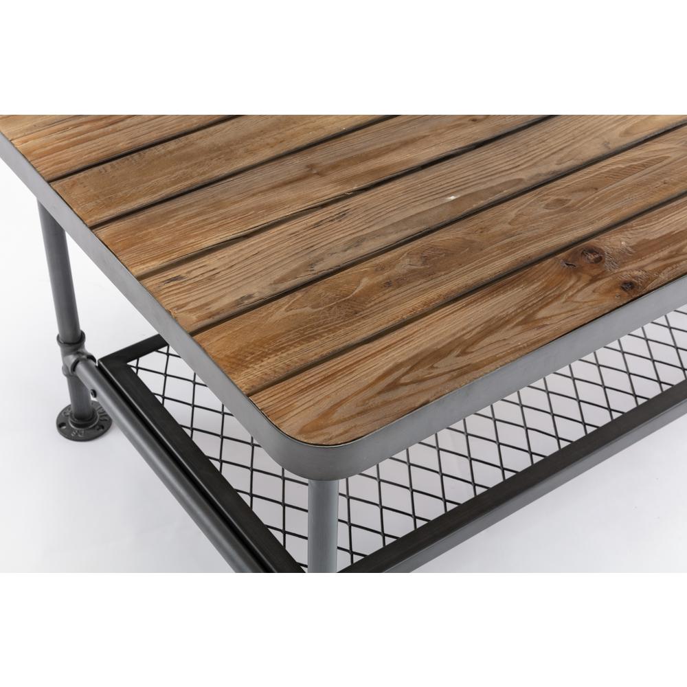 Newport Coffee Table, Gray/Natural. Picture 2
