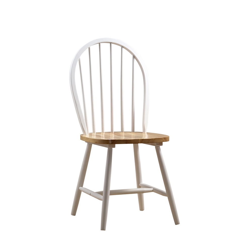 Farmhouse Chair, set of 2, White/Natural. Picture 1