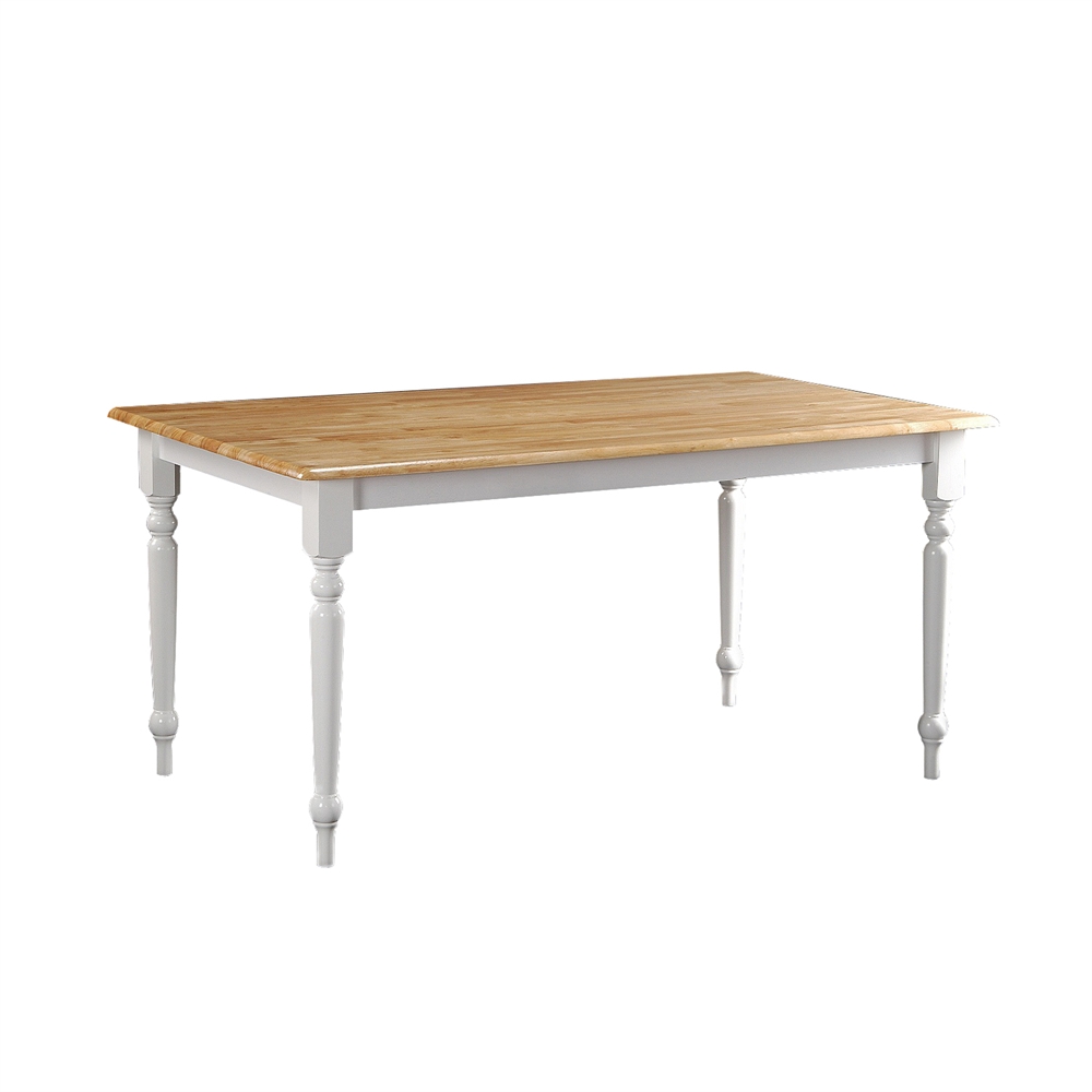 Farmhouse Table, White/Natural. Picture 1