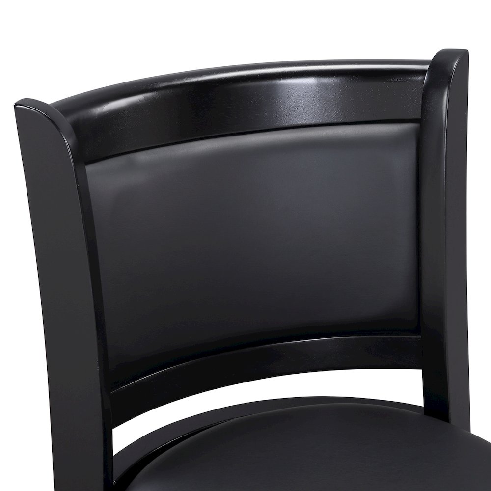 Augusta Swivel Counter Stool - Black. Picture 5