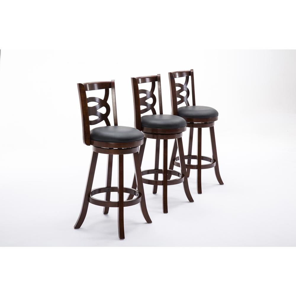 Seina Swivel Bar Stool - Cappuccino. Picture 3