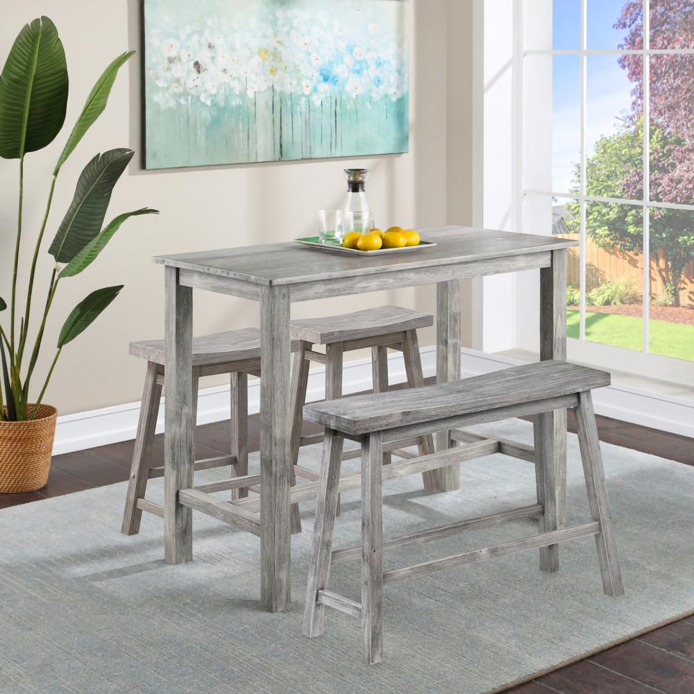 Sonoma 4pc Pub Set - Storm Gray Wire-Brush Finish. Picture 8