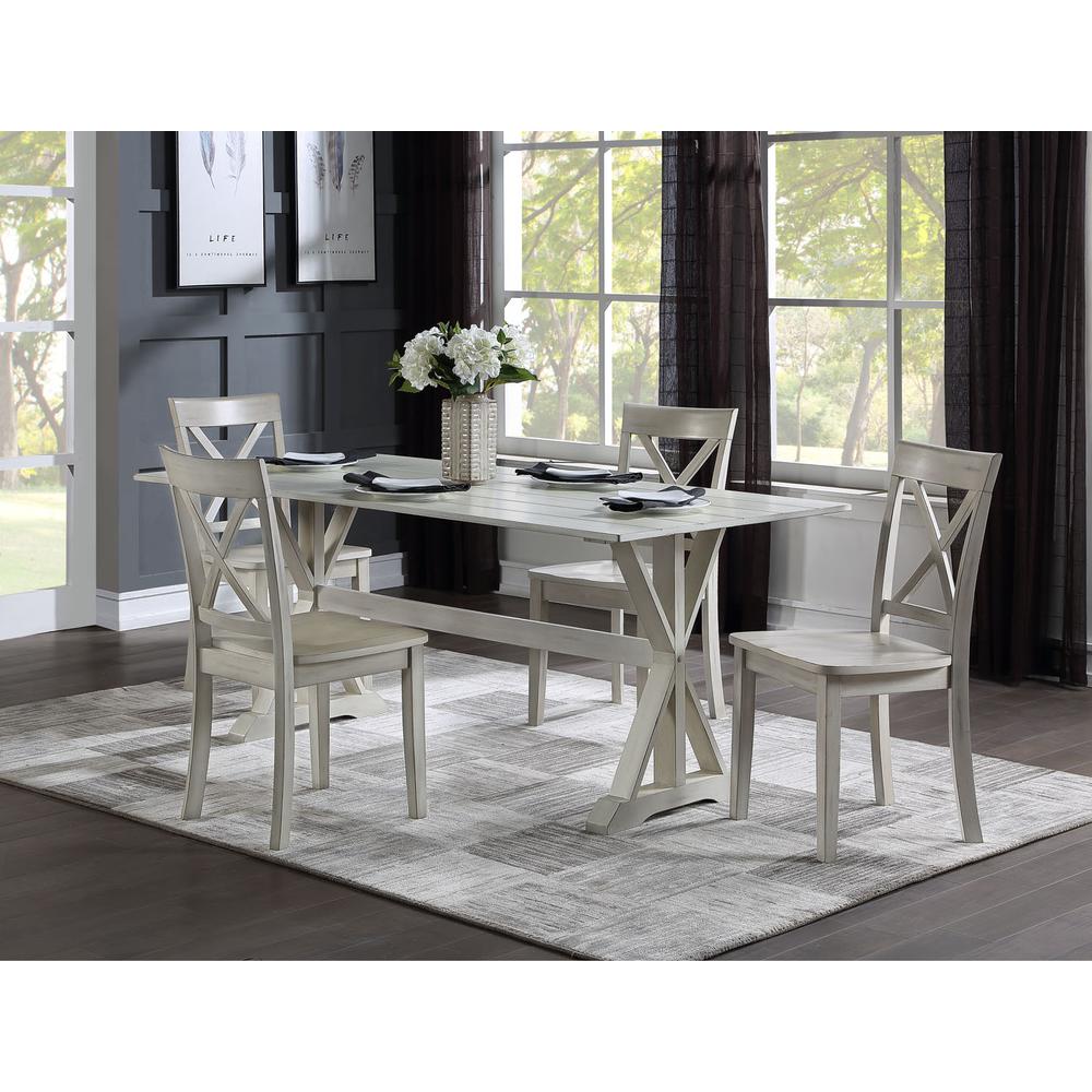 Jamestown 5pc Dining Set - Antique White. Picture 3