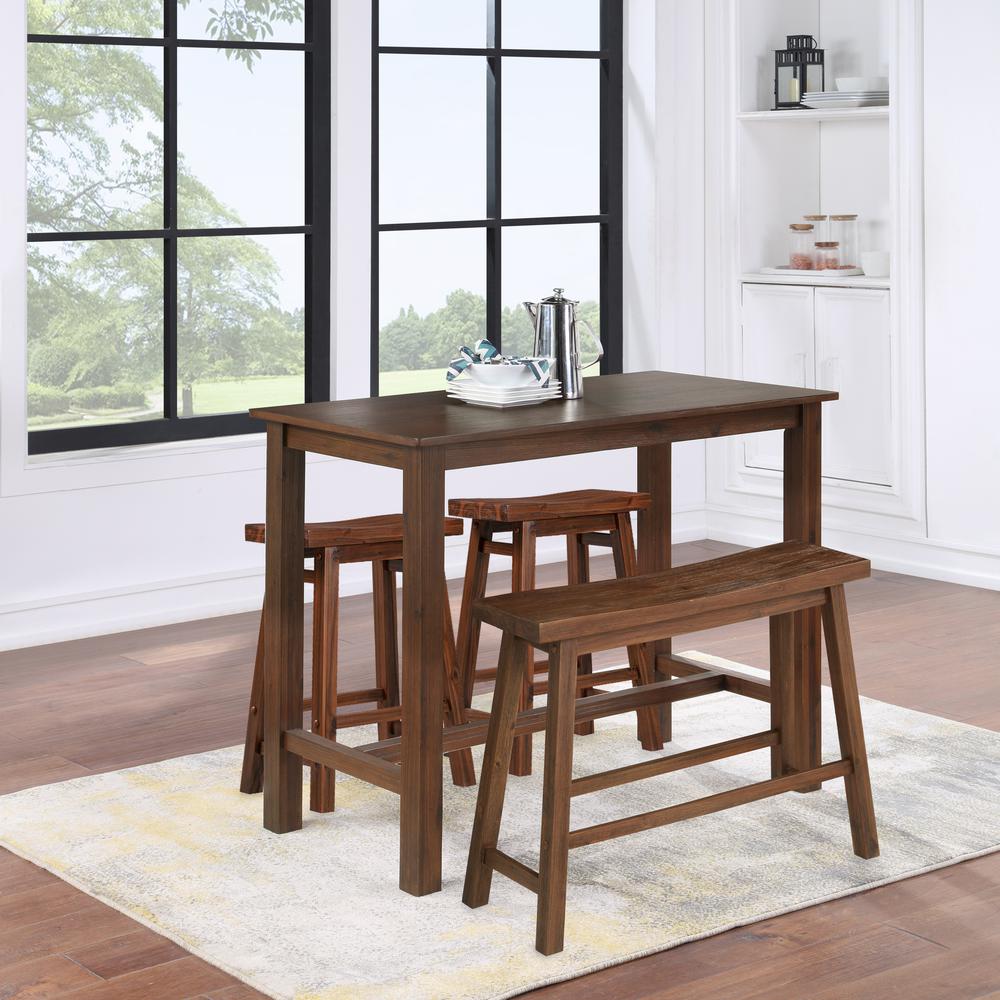 Sonoma 4pc Pub Set - Chestnut Wire-Brush Finish. Picture 9