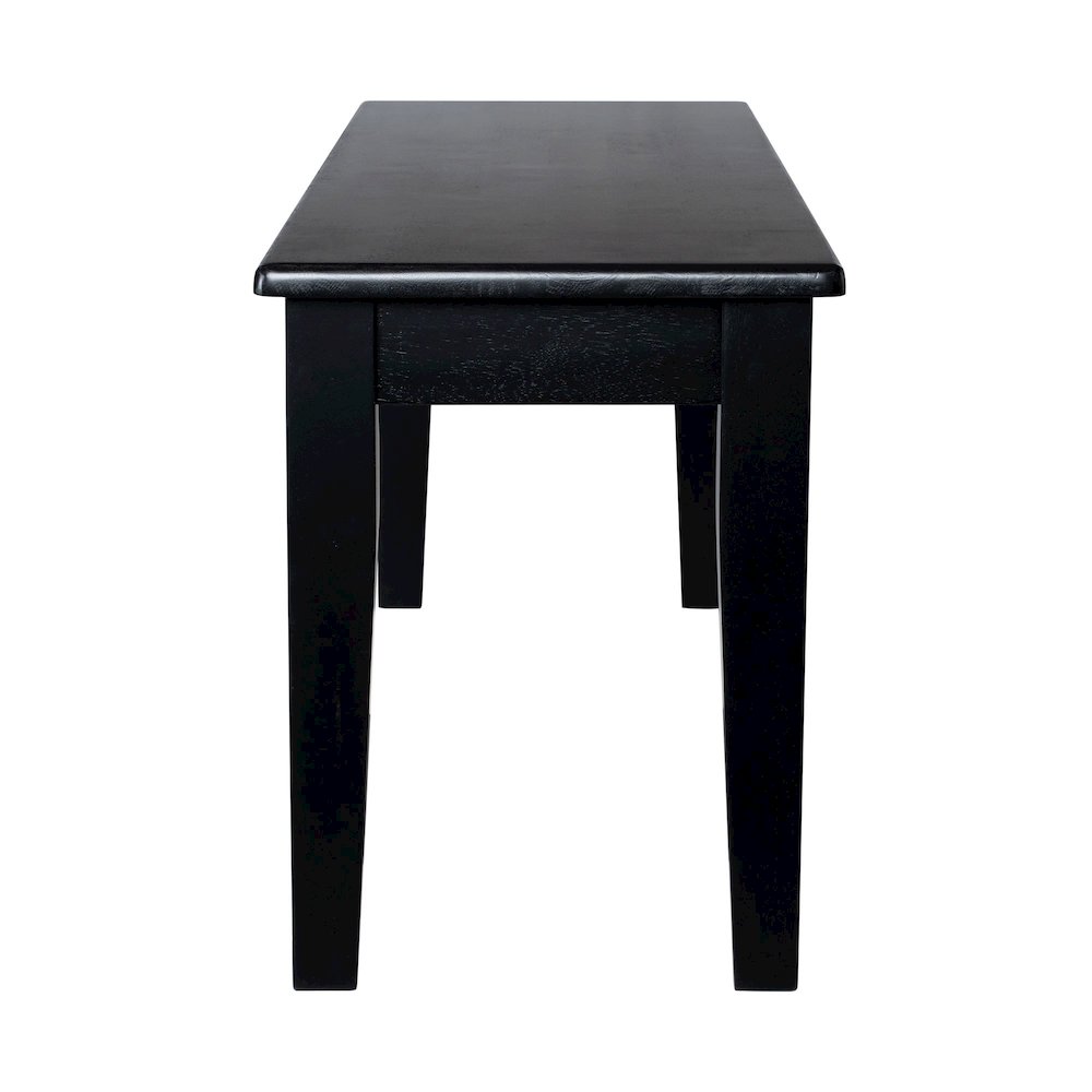 Shaker Dining Bench - Black. Picture 3