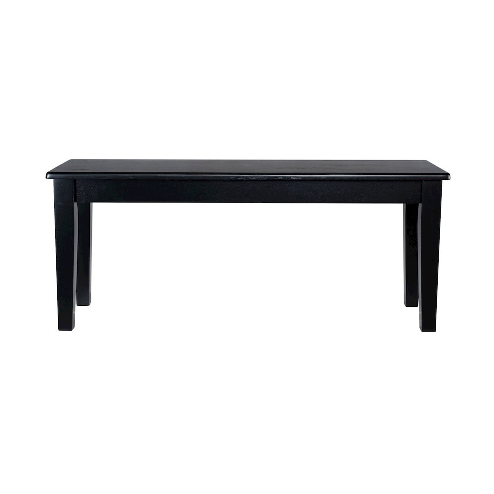 Shaker Dining Bench - Black. Picture 2