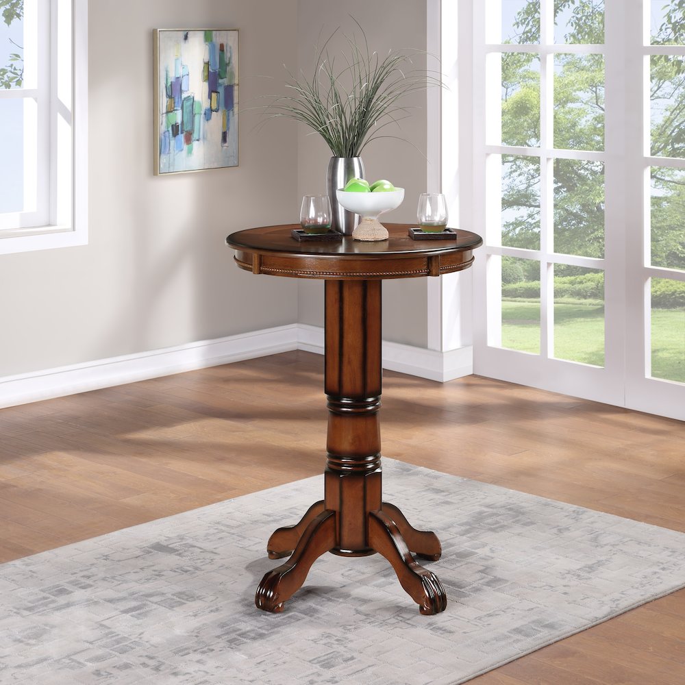 Florence 42" Height Pub Table - Brandy. Picture 7