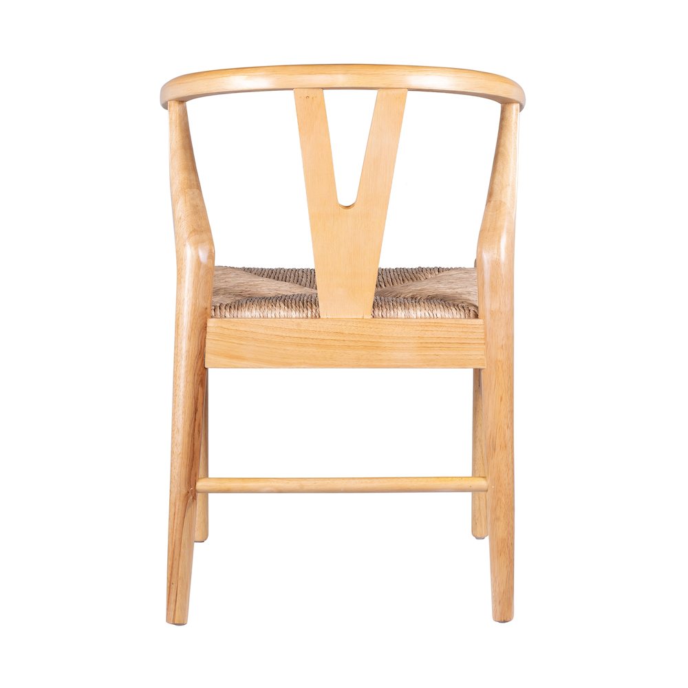 Wishbone Dining Chairs - Set of 2 - Natural Finish. Picture 7