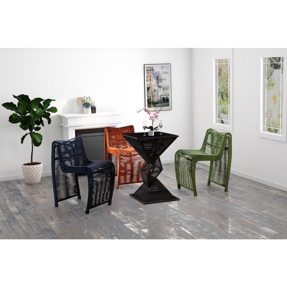 Lorenzo Blue Rope Counter Stool - Set of 2. Picture 10