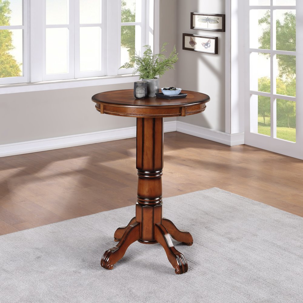 Florence 42" Height Pub Table - Brandy. Picture 6